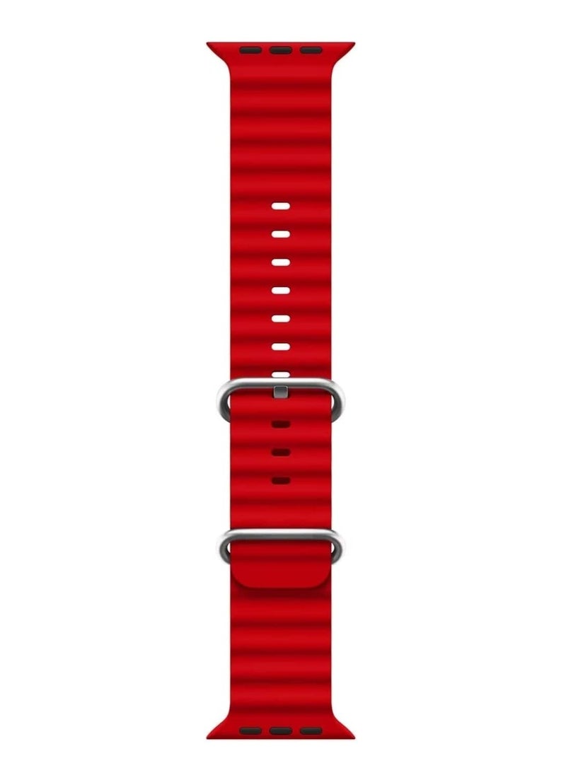 ELTRAZONE Ocean Band Compatible with Apple Watch Ultra Band Men Women, Adjustable 49mm/45mm/44mm/42m Loop Sport Fluoroelastomer Breathable for Apple Watch Ultra iWatch Series 8  - Image 2