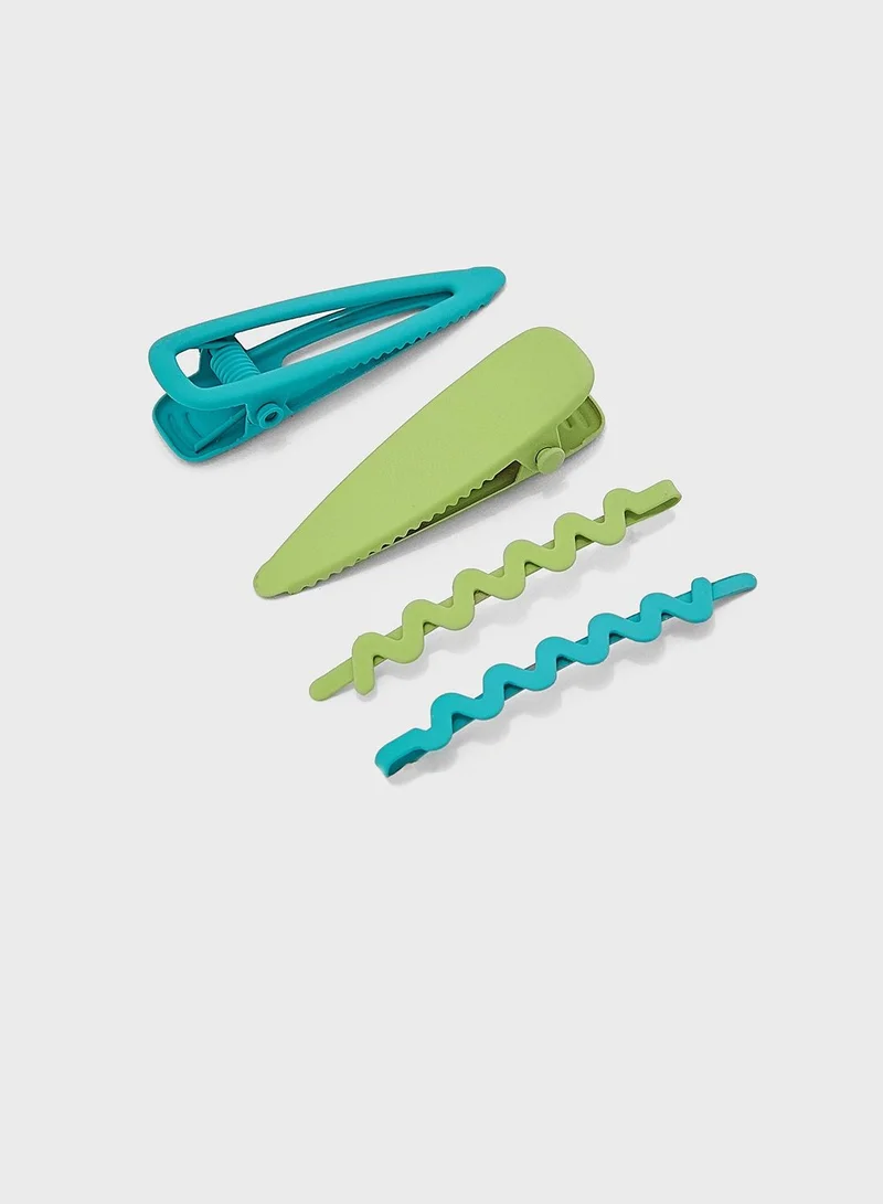 Ginger 4 Pack Bright Hair Clips