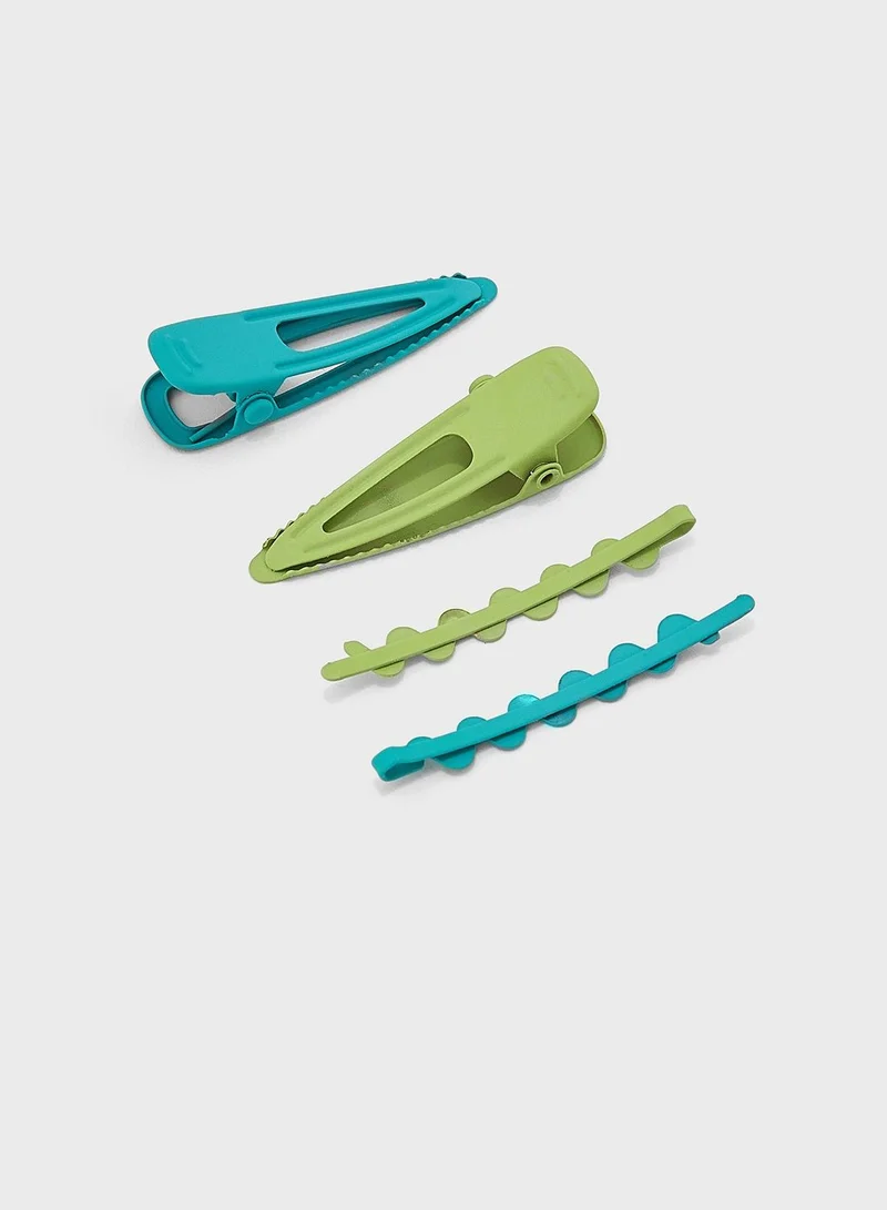 Ginger 4 Pack Bright Hair Clips