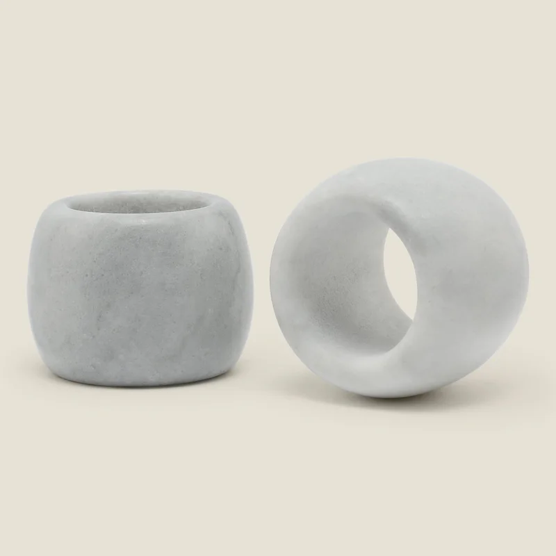 Simply Kitchen  MARBLE NAPKIN RING 12X5CM  | Best Price UAE