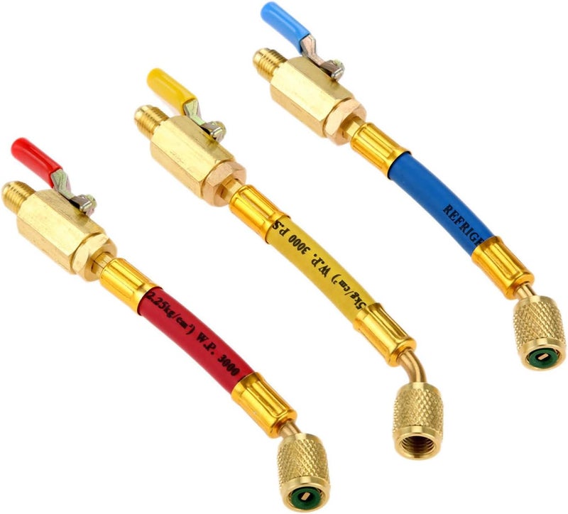 Aupoko R134A R410A R22 R12 Charging Hoses Set - Image 1