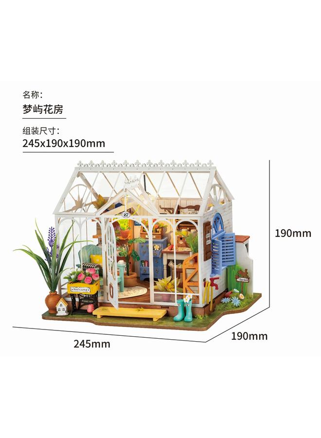 Bluejw If The State If You Come To Diy Hut Dream Island Flower House Hand-assembled Art House Three-dimensional Architectural Model To Send Birthday Gifts - Image 1