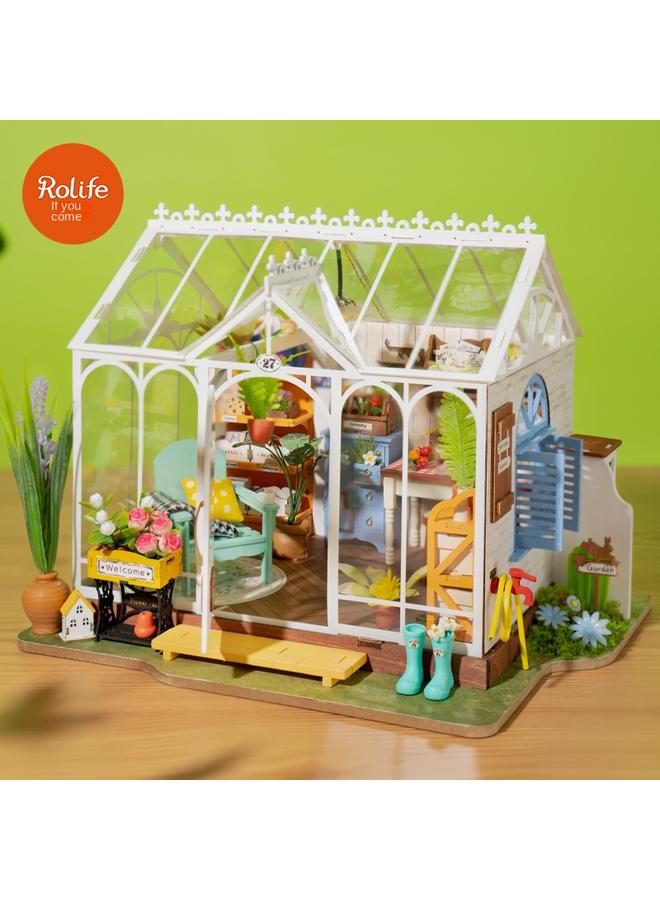 Bluejw If The State If You Come To Diy Hut Dream Island Flower House Hand-assembled Art House Three-dimensional Architectural Model To Send Birthday Gifts - Image 3