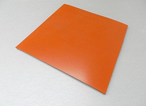 JTS 1/4" Silicone Rubber Sheet High Temp Solid Red/Orange Commercial Grade 8" X 8" Square Made in USA - Image 2