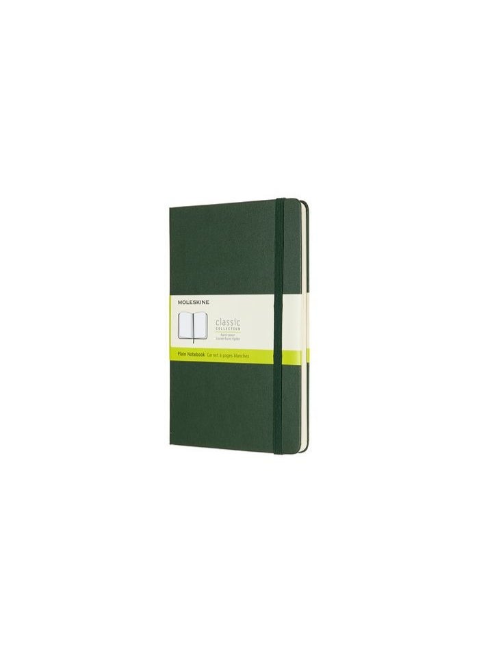 MOLESKINE Large Notebook Plain Pages Myrtle Green Hard Cover 240 Pages - Image 1