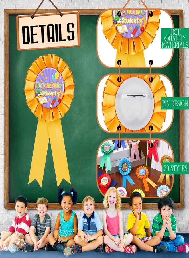 Landical 30 Pcs Kindergarten Graduation Award Rosette Ribbons for Students End of School Year Certificates Preschool Achievement Award Graduation Gifts for Kindergarten Preschool Pre-k Kids Classroom - Image 3