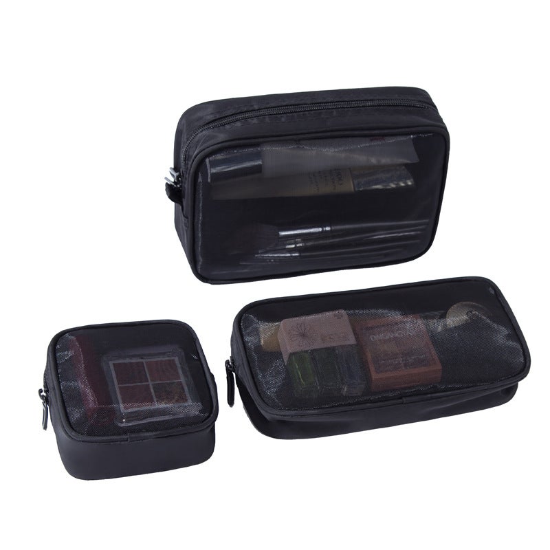 Multifunctional Simple Toiletry Bag Portable Large Capacity Cosmetic Bag Palace Style Cosmetic Storage Bag Small Printable Logo - Image 5