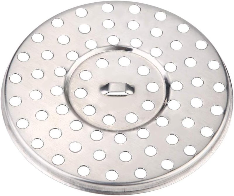 Shower Base, 9 x 9 x 1.8.5 cm in Diameter, Round Shower Floor Drain Made of Stainless Steel, Balcony Floor Drainage Channel - Image 1