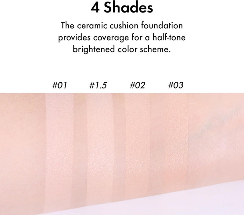 AMUSE Ceramic Skin Perfector Cushion Foundation - 03 Honey - Image 5