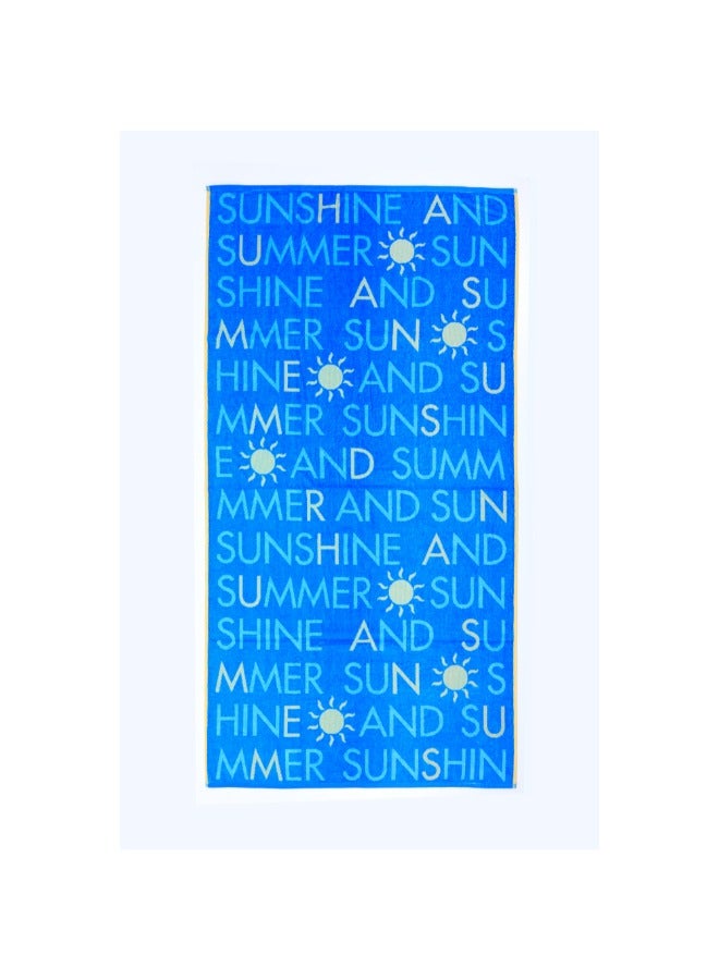 BYFT Jacquard Beach Towel (86x162 cm) 390 Gsm Sunshine and Summer Cotton-Set of 1 - Image 2