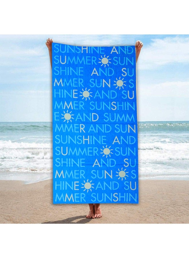 BYFT Jacquard Beach Towel (86x162 cm) 390 Gsm Sunshine and Summer Cotton-Set of 1 - Image 4