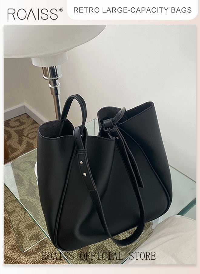 roaiss Women Stylish Bag with Magnetic Buckle, Large Capacity Shoulder Bag with Adjustable Strap, Elegant Chic Crossbody Bag for Ladies, Ideal for Dating, Shopping and Everyday Use - Image 2