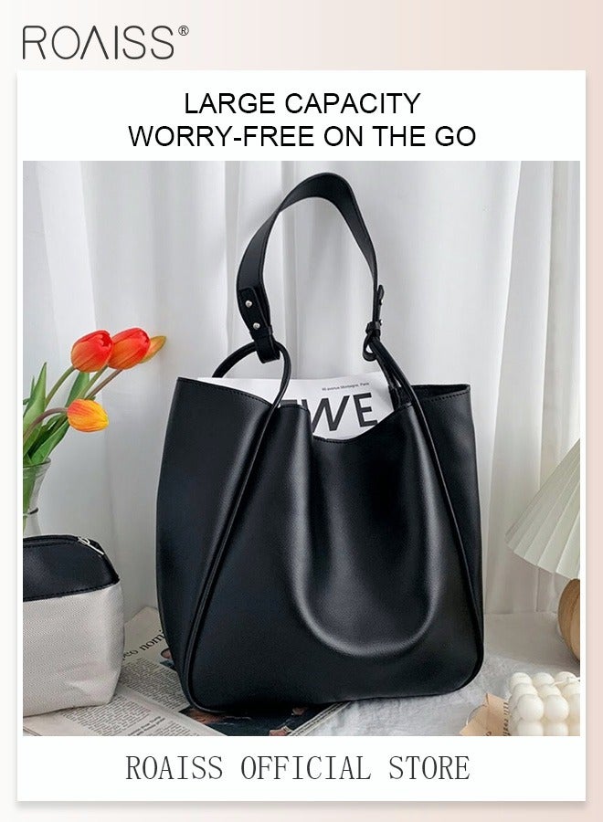 roaiss Women Stylish Bag with Magnetic Buckle, Large Capacity Shoulder Bag with Adjustable Strap, Elegant Chic Crossbody Bag for Ladies, Ideal for Dating, Shopping and Everyday Use - Image 3