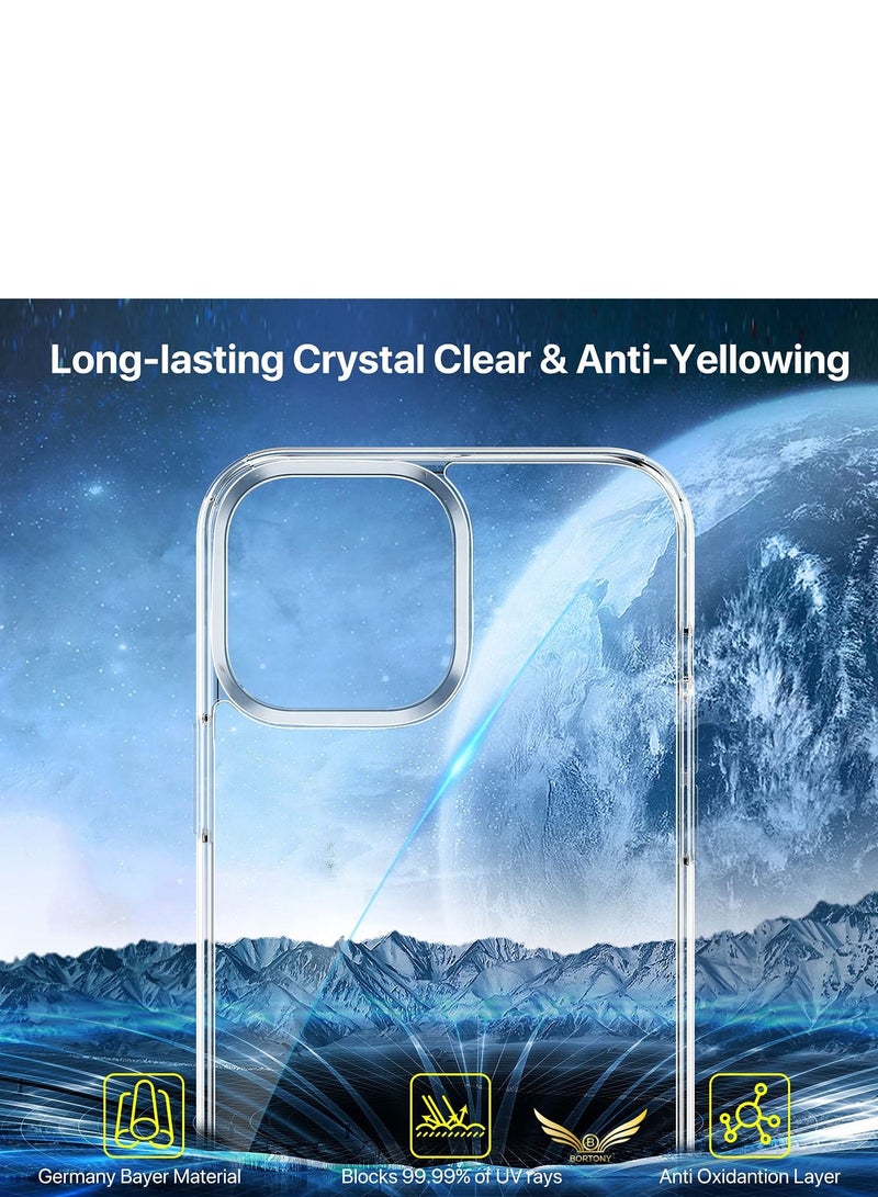 iPhone 14 Pro Case Cover Crystal Clear Shockproof Thin Silicone Yellowing-Resistant Slim Transparent Phone Case for Apple iPhone 14 Pro (6.1 inch) Clear - Image 5