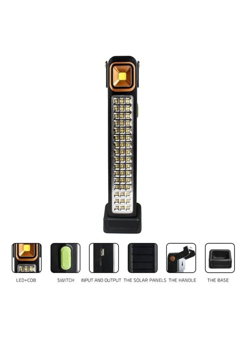 Generic - Rechargeable Emergency Solar LED Light USB Rechargeable lantern 39 LED 30W 2400 MAH with built in Power bank battery - Image 1