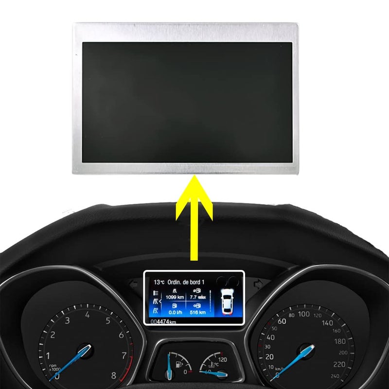 CULMKARI شاشة LCD ملونة تناسب فورد 2014-2016 إيسكيب 2013-2016 فوكس عداد سرعة 150 ميل في الساعة يستبدل LQ042T5DZ11 LQ042T5DZ13A - Image 1