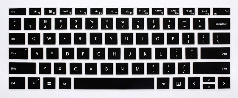 Oaky Premium Keyboard Cover Skin for Microsoft Surface Pro 6 2018 Silicon Keyboard Skin Protector US Layout - Image 1