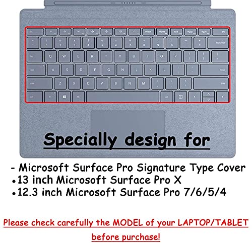 Oaky Premium Keyboard Cover Skin for Microsoft Surface Pro 6 2018 Silicon Keyboard Skin Protector US Layout - Image 2