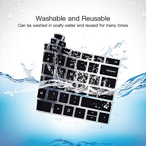 Oaky Premium Keyboard Cover Skin for Microsoft Surface Pro 6 2018 Silicon Keyboard Skin Protector US Layout - Image 3