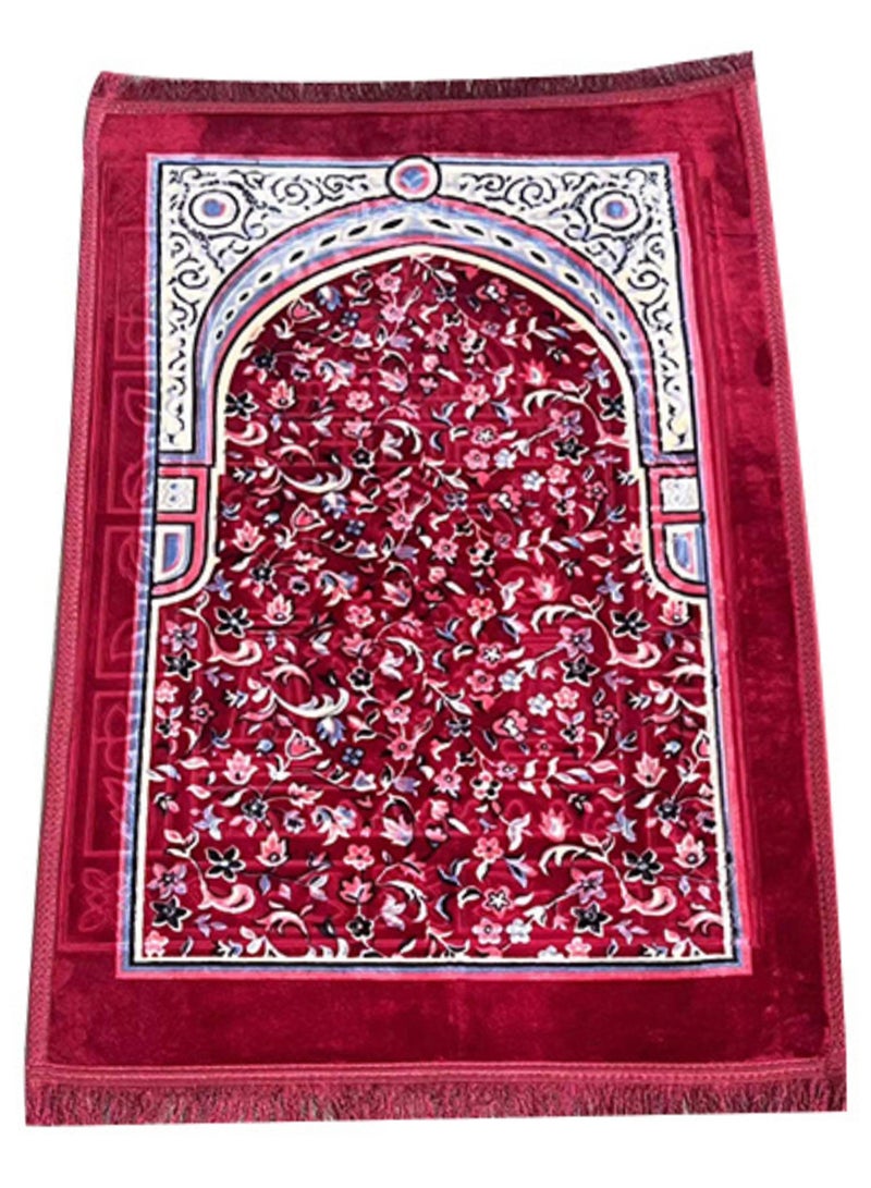Stargold Traditional Turkish Prayer Mat, 70x110 cm Large Portable, Multicolor Islamic Prayer rug, Janamaz Sajjadah For Men And Women