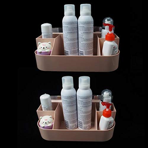 Sakar 5 Compartment Strong Plastic Wall Mounted Shampoo Soap and Other Bathroom Accessories Storage StandMultiColor - Image 5