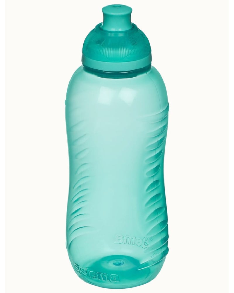 sistema زجاجة ضغط سعة 330 مل، خالية من BPA، زجاجة ماء سهلة الضغط للأطفال، العودة إلى المدرسة، الرياضة والأنشطة الخارجية، مقاومة للتسرب وخفيفة الوزن - أخضر - Image 2