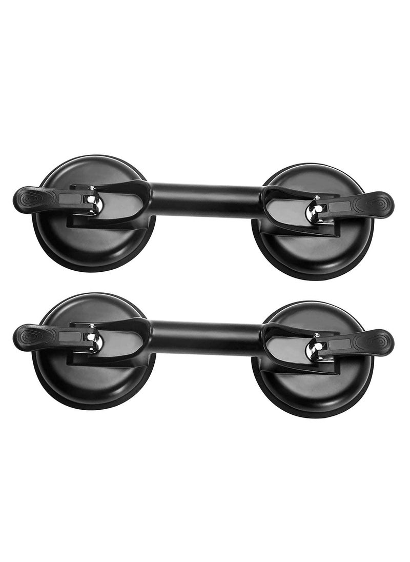 KPS KPS Two Cup Aluminium Suction Glass Lifter Aluminium Lifter Tile Suction Cup Lifter Moving Glass Pad for Lifting Dent Puller 1 Pair  - Image 1