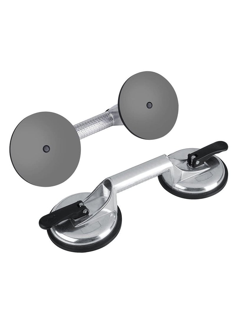 KPS KPS Two Cup Aluminium Suction Glass Lifter Aluminium Lifter Tile Suction Cup Lifter Moving Glass Pad for Lifting Dent Puller 1 Pair  - Image 5