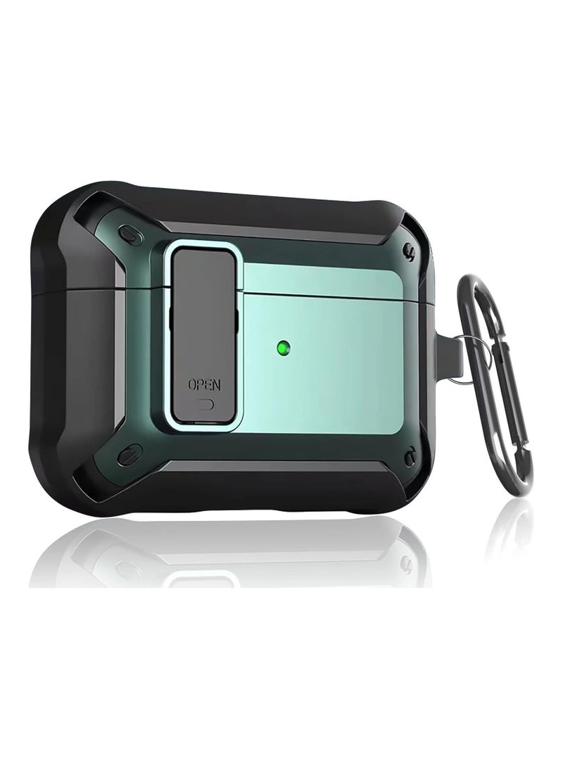 Upgraded [Secure Lock] Armor Airpod Pro Case, Fibuntun Shockproof AirPods Pro Cover Cool iPod Pro Case Designed for Apple Air Pod Wireless Pro Cases for Men Women - Image 1