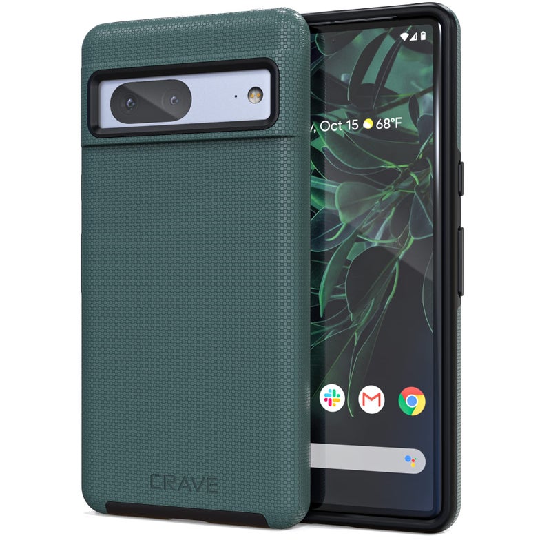 Crave Dual Guard for Google Pixel 7 Case, Shockproof Protection Dual Layer Case for Google Pixel 7 - Forest Green - Image 1