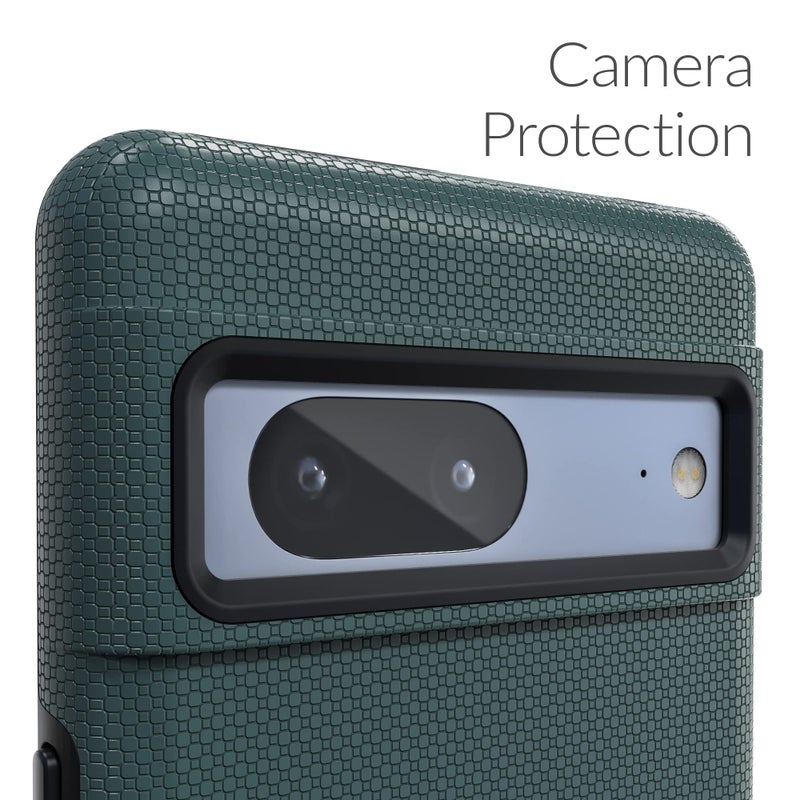 Crave Dual Guard for Google Pixel 7 Case, Shockproof Protection Dual Layer Case for Google Pixel 7 - Forest Green - Image 3