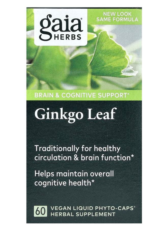 Gaia Herbs Ginkgo Leaf 60  Vegan Liquid Phyto-Caps 