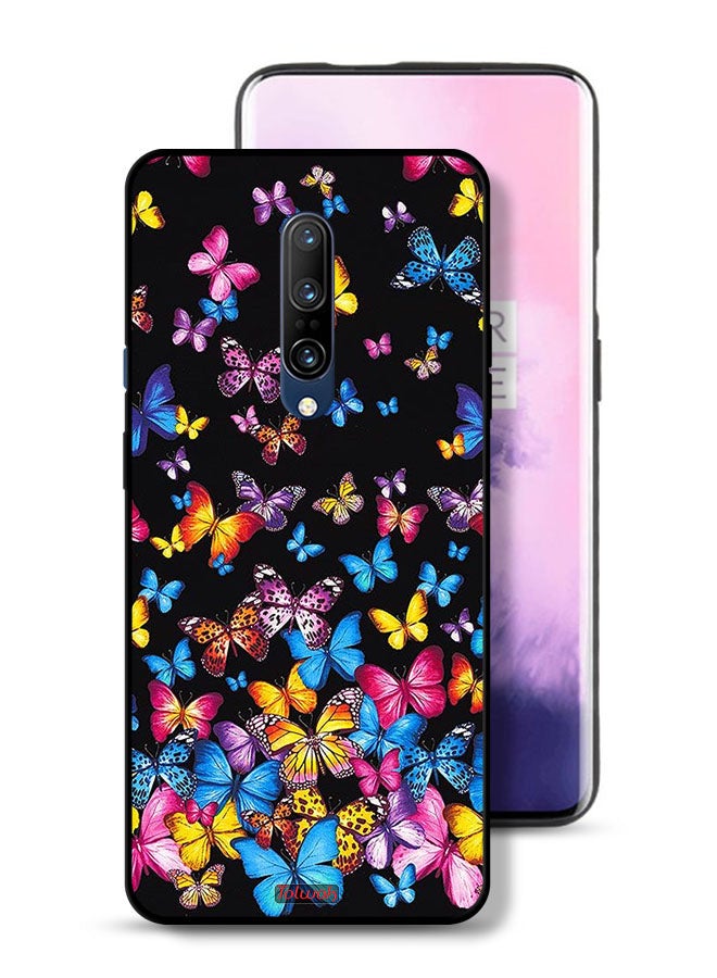 Tolwak OnePlus 7 Pro Protective Case Cover Colorful Butterflies - Image 1