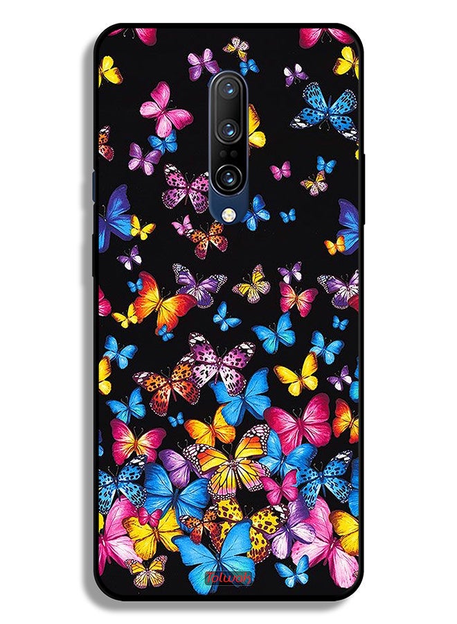 Tolwak OnePlus 7 Pro Protective Case Cover Colorful Butterflies - Image 2