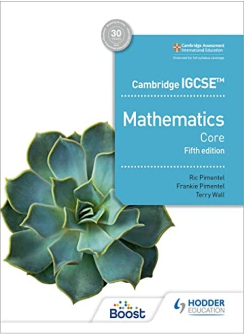 Cambridge Igcse Core Mathematics Fifth Edition by Pimentel, Ric - Pimentel, Frankie - Wall, Terry Paperback
