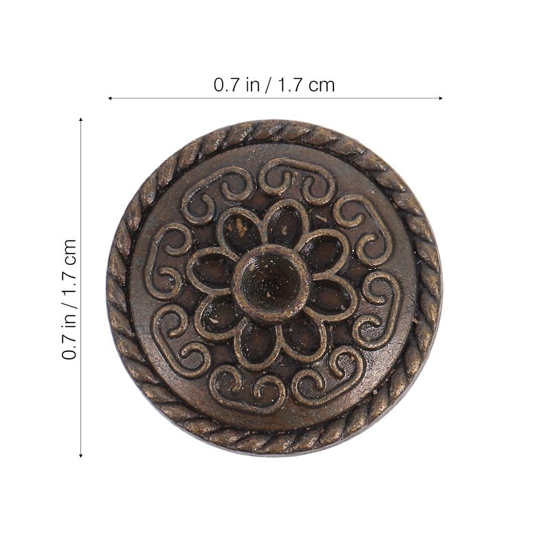 Cartoon Bronze Snap Fasteners 20pcs Zinc Alloy Snap Buttons with Base for DIY Purse Sewing Craft - Image 3