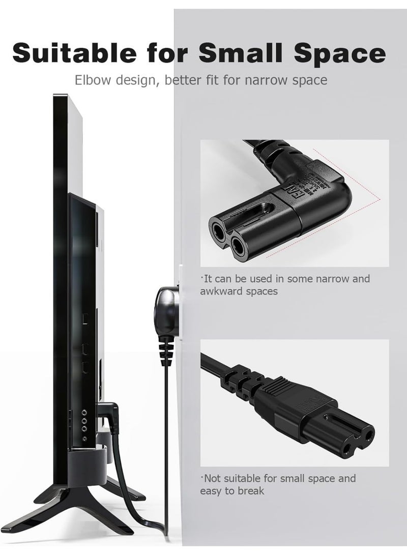 general Right Angle 1.5M Power Cable - Compatible with Samsung, LG and Panasonic TVs - Image 2