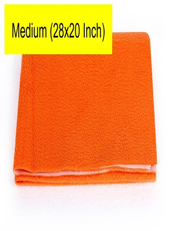 Mopak Decor Baby Dry Sheet/Urine Sheet/Diaper Free Sleeping Mats/Mattress Protector/Bed Protector Adult Sheet- Medium Size/Orange (Pack of 1), 28 INCH X 40 INCH - Image 2