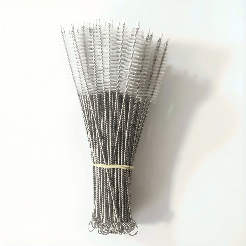 فرشاة قش مطورة لا توجد شعيرات مفككة سلك مرن عالي الكثافة شديد التحمل مقاس 8x180 مم - Image 2