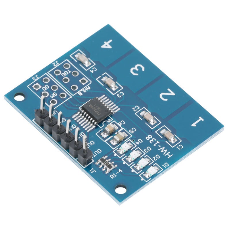 5Pcs Touch Switch Module TTP224 Capacitive 4 Channels Digital Sensor Electrical Equipment - Image 5
