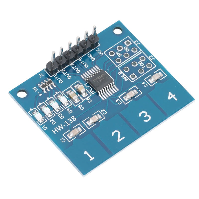 5Pcs Touch Switch Module TTP224 Capacitive 4 Channels Digital Sensor Electrical Equipment - Image 4