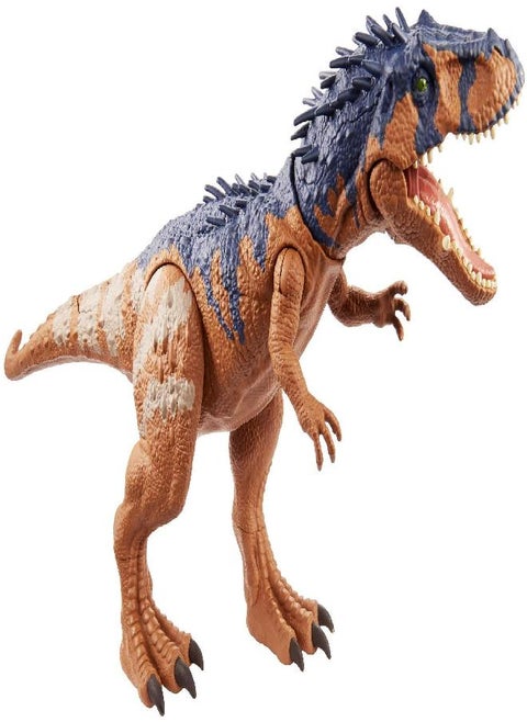 Jurassic World Massive Biters Siats Meekerorum Larger-Species Dinosaur Action Figure, Tail-Activated Strike & Chomp Action