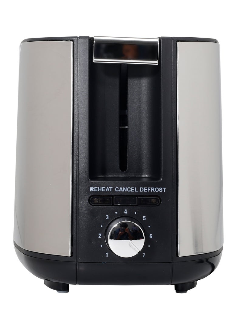 Clikon Premium Bread Toaster 2 Slice - Affordable, Variable Browning Controls, Auto Shut-Off, Removable Crumb Tray, and User-Friendly Kitchen Essential - Compact 2 Slice Toaster for Modern Kitchens 2 Slices 750 W CK2458 Silver/Black - Image 3