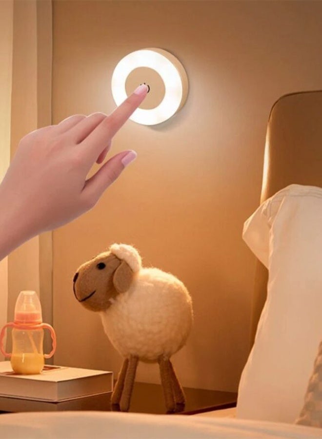 Bukela Rechargeable LED Night Light - 3 Lighting Modes, Touch Control, Magnetic Base, Portable, Dimmable, Energy-Saving - Ideal for Bedroom, Closet, Kitchen - Image 1