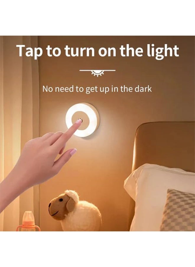 Bukela Rechargeable LED Night Light - 3 Lighting Modes, Touch Control, Magnetic Base, Portable, Dimmable, Energy-Saving - Ideal for Bedroom, Closet, Kitchen - Image 4
