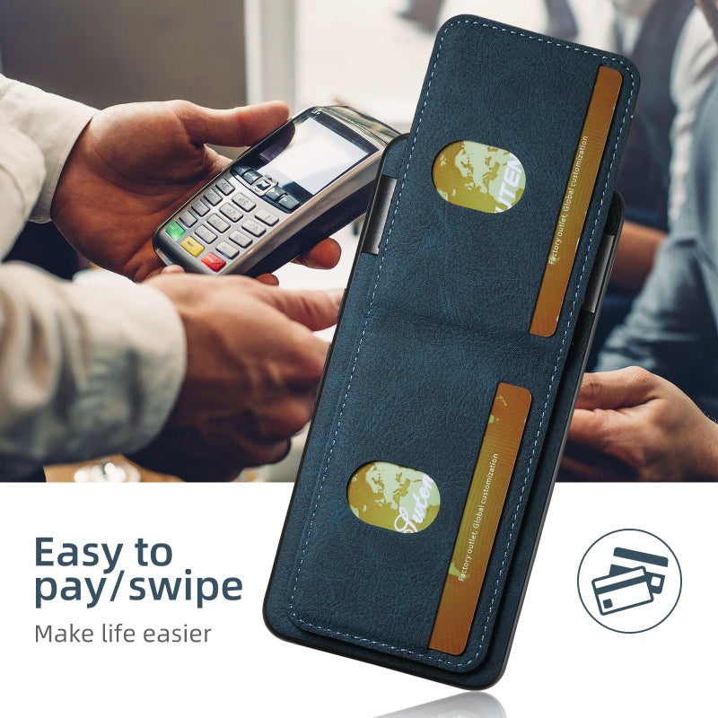 Suteni For Google Pixel 10 Pro H03 Litchi Leather Card Bag Stand Back Phone Case(Blue) - Image 1