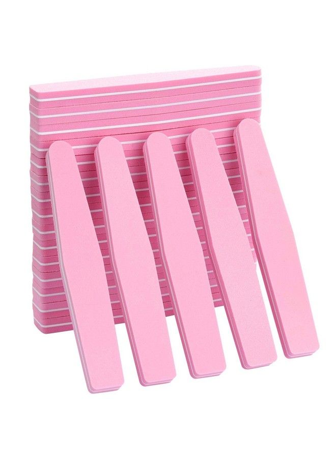 LoveBB 20Pcs Nail Buffers Block Files Sponge Washable Double Sided 100180 Sanding Buffing File For Acrylic Nails (Pink) - Image 2