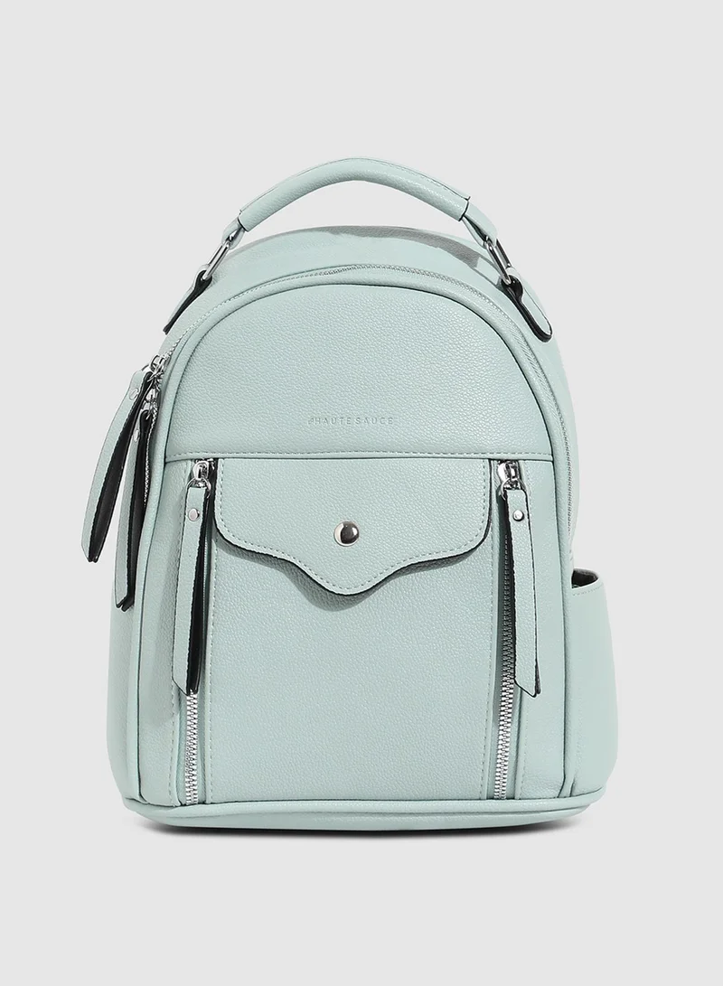 Haute Sauce  The Everyday Essential Mini Backpack - Mint Green  | Best Price UAE
