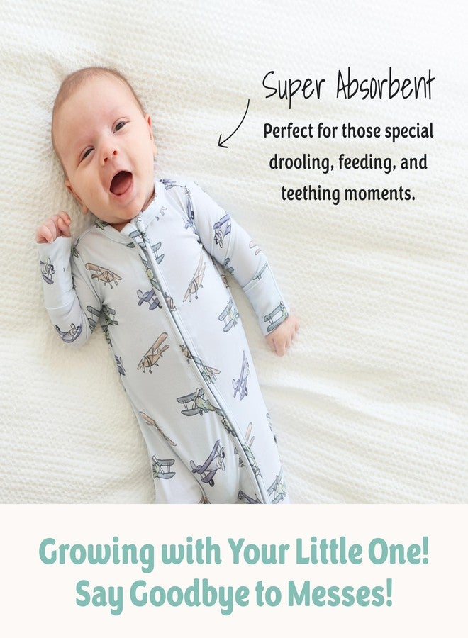 Caden Lane Bandana Bibs, Absorbent Baby Bib for Drooling, Feeding & Teething With Adjustable Double Snap Suitable for Newborns to Toddlers, Gender Neutral Gift for Baby Shower, 4 Pack, Purples - Image 4