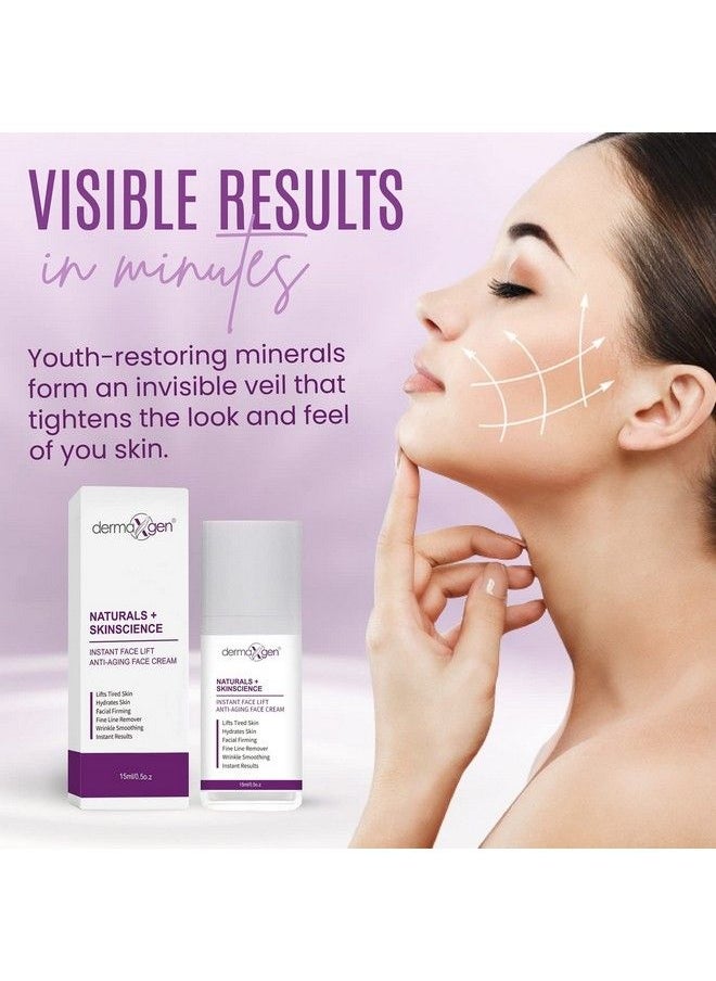 dermaxgen - Instant Face Lift Cream For Anti Aging Tightening Lifting & Firming Cream For Neck Lift & Firming Chest & Loose Sagging Skin Puffiness Fine Lines Wrinkles & Crow’S Feet (0.5 Oz/15Ml) - Image 1